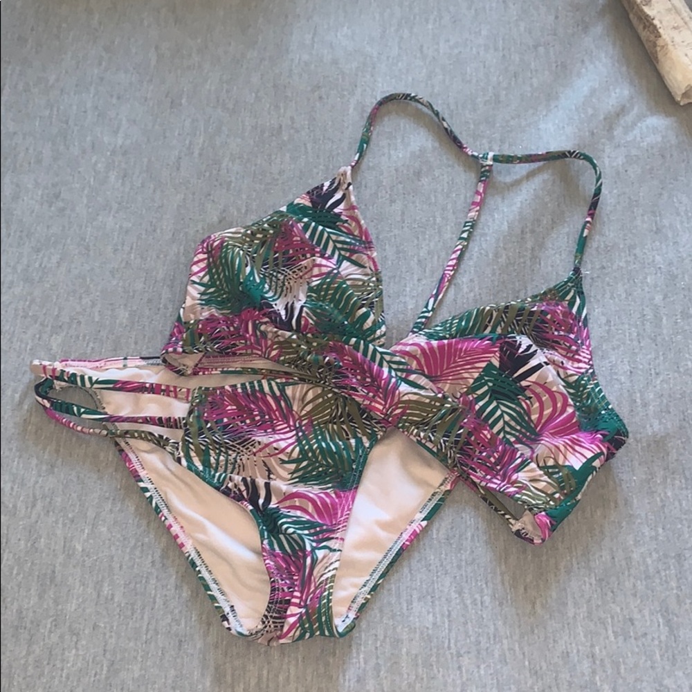 matching bikini top and bottom